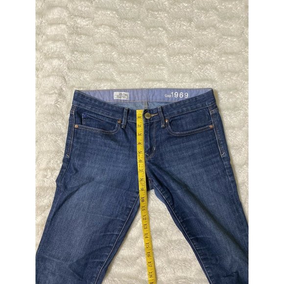 Gap 1969 Womens Straight Blue Denim Jeans Size 6 (31x28 Msrd) - Picture 7 of 12